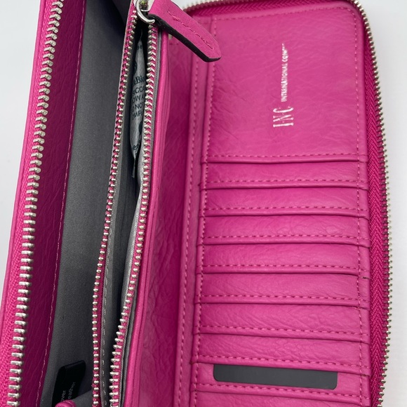 INC International Concepts
Hazell Zip Around Handbag Pink Faux LeatherWristlet - Picture 3 of 11